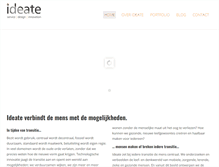 Tablet Screenshot of ideate.nl